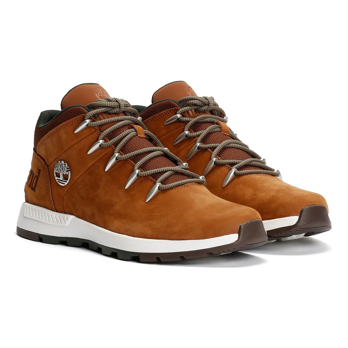 Timberland Sprint Trekker Baskets En Cuir Marron Pour Hommes