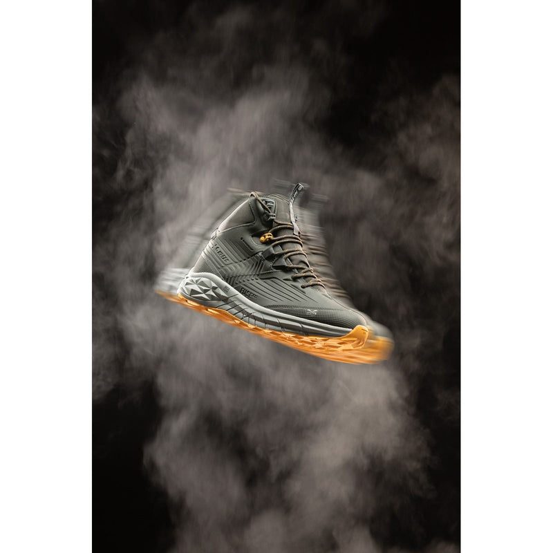 Hi-Tec Fuse Trek Mid Bottes De Randonnée Marron Chocolat/loup De Bois Pour Hommes En Polyester