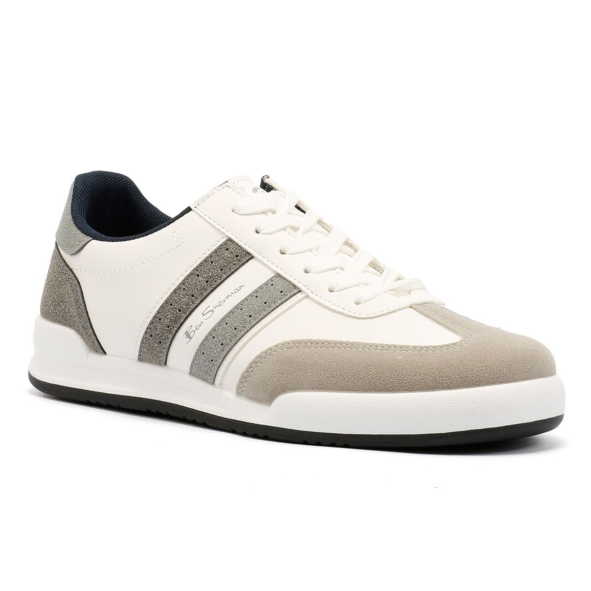 Ben Sherman Sokka Chaussures De Sport Blanches Pour Hommes
