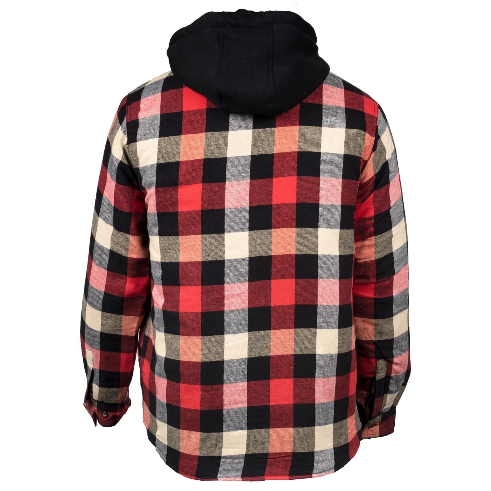 Hard Yakka Quilted Flannel Shacket Veste Chemise Rouge Pour Homme