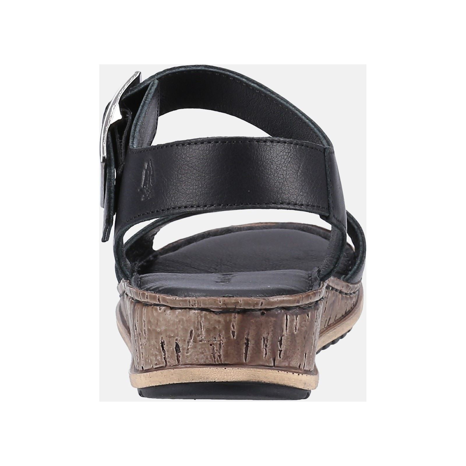 Hush Puppies Ellie Sandales Noires Pour Femmes En Cuir
