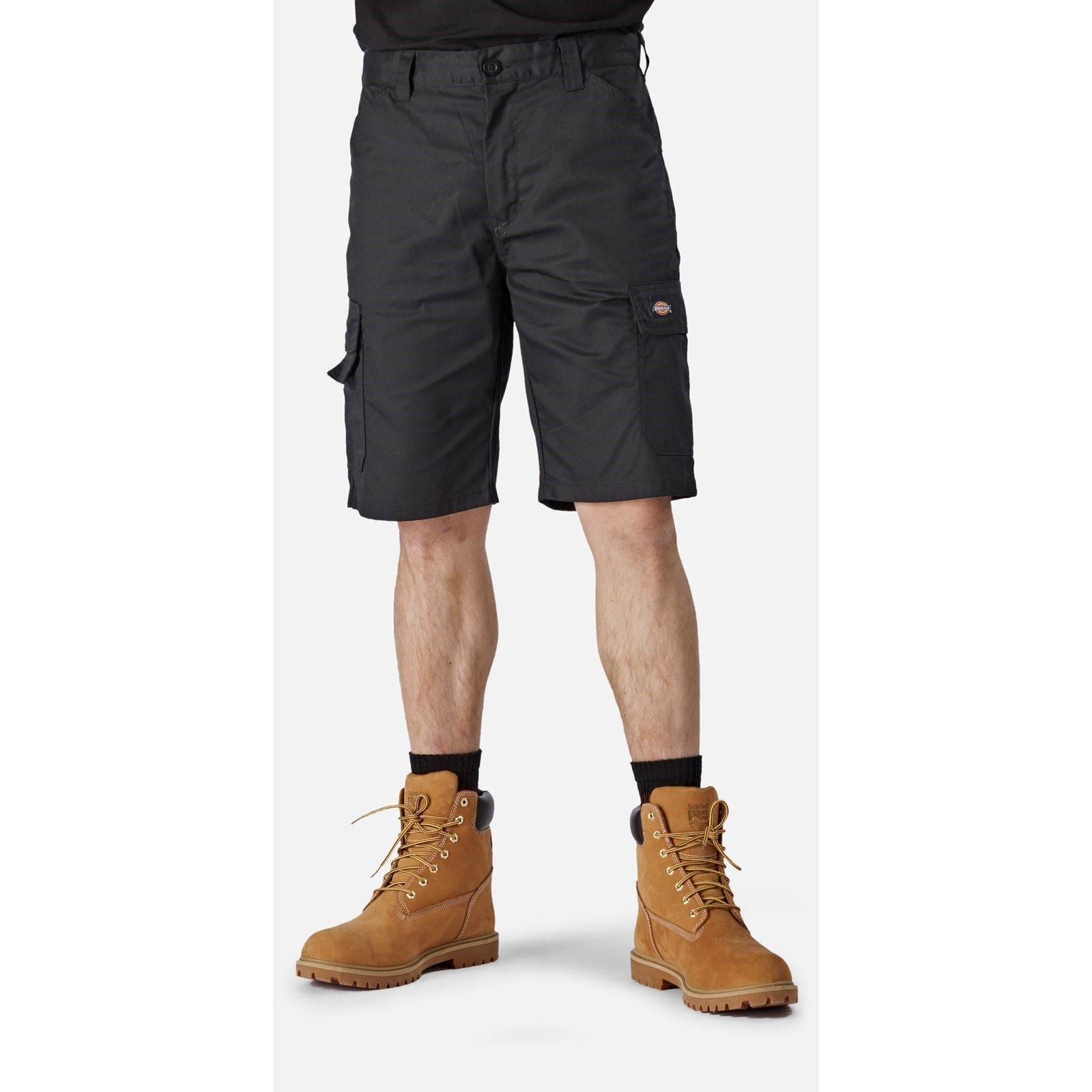 Dickies Everyday Shorts Noirs En Polyester Pour Hommes Longueur Genou