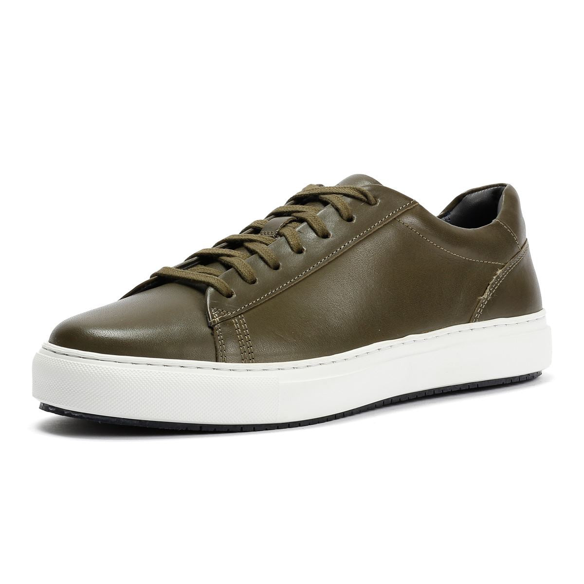 Ben Sherman Ace Cupsole Baskets En Cuir Pour Hommes Vertes