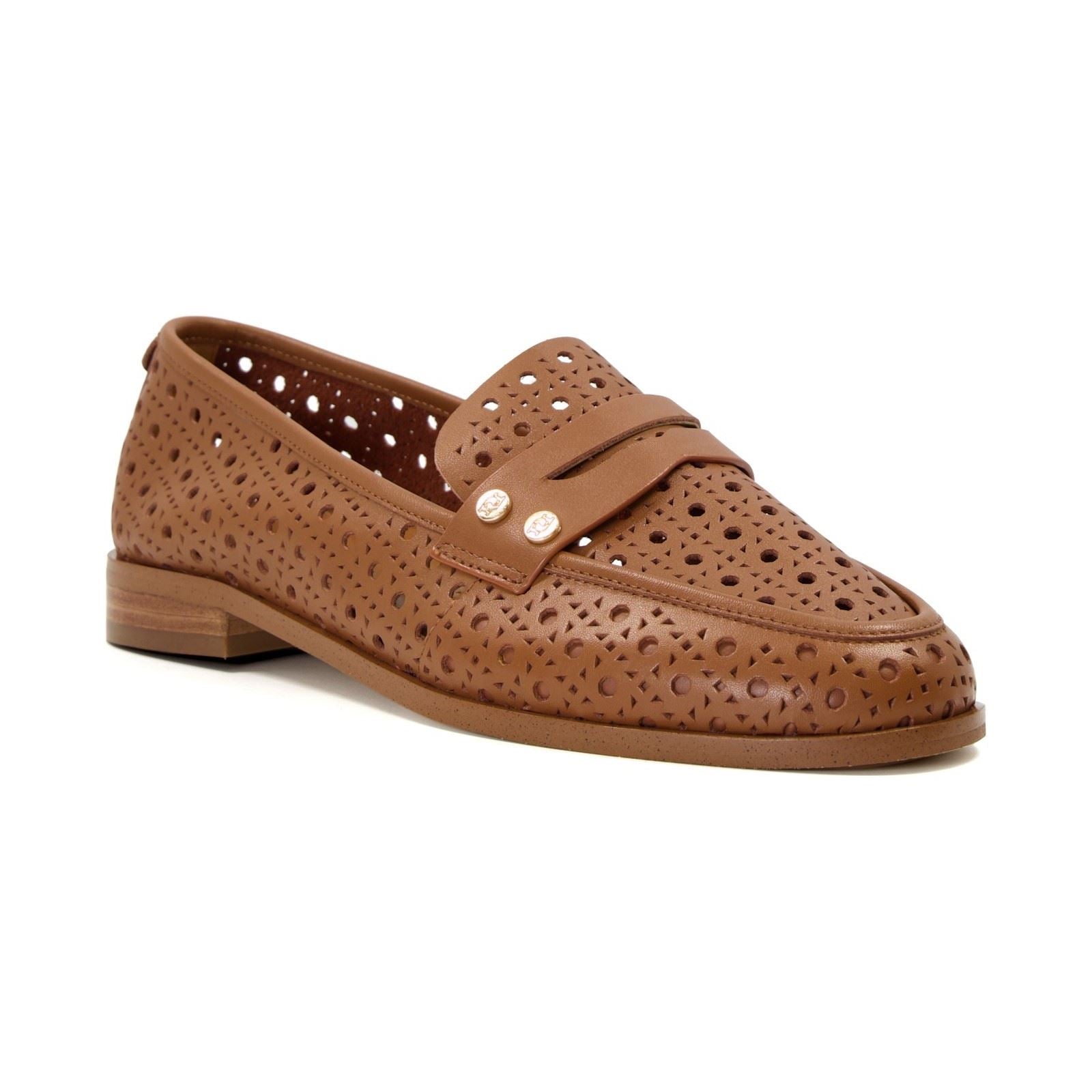 Dune Glimmered Mocassins En Cuir Pour Femmes, Couleur Fauve