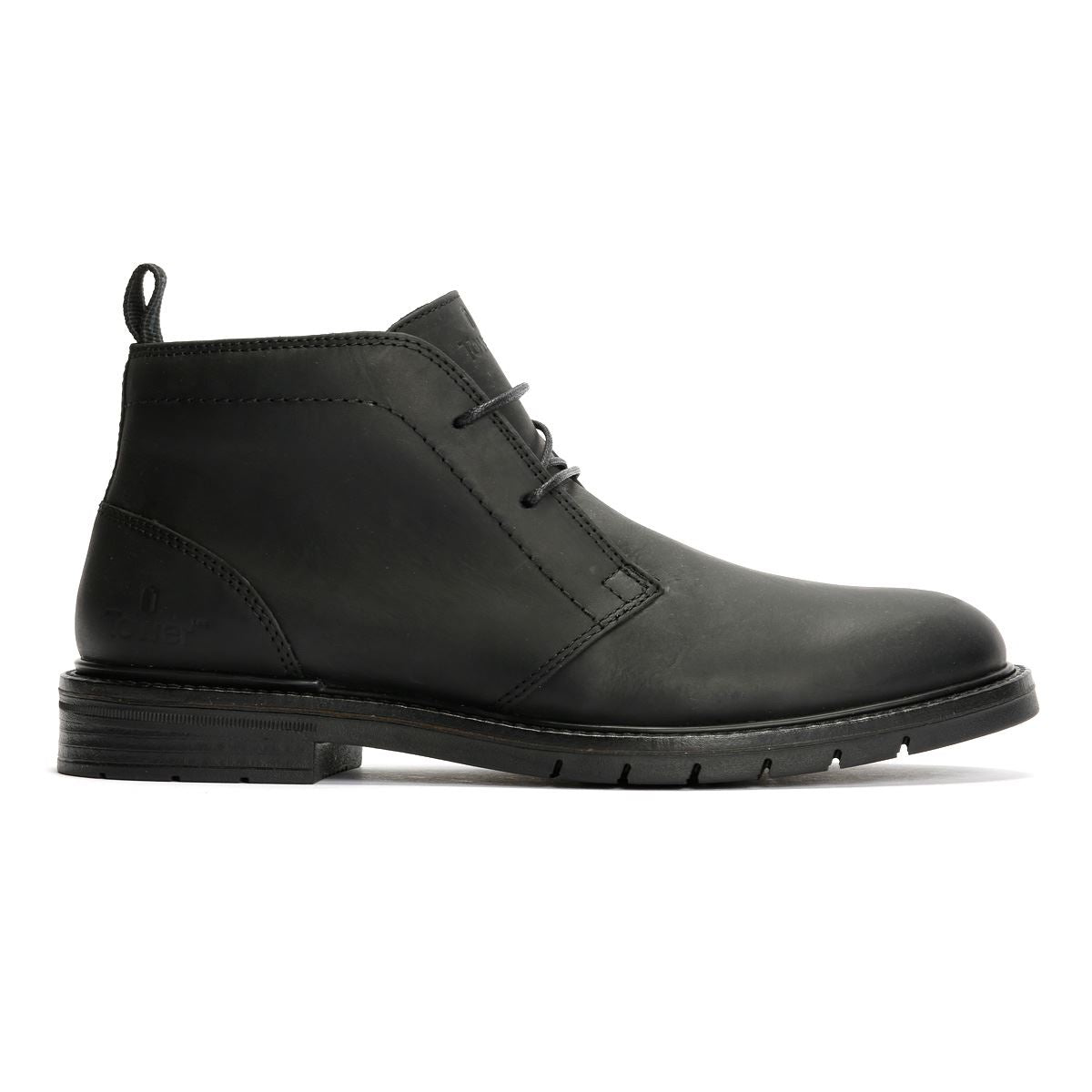 Tower London Armour Chukka Lace  Bottes Noires En Cuir Pour Hommes