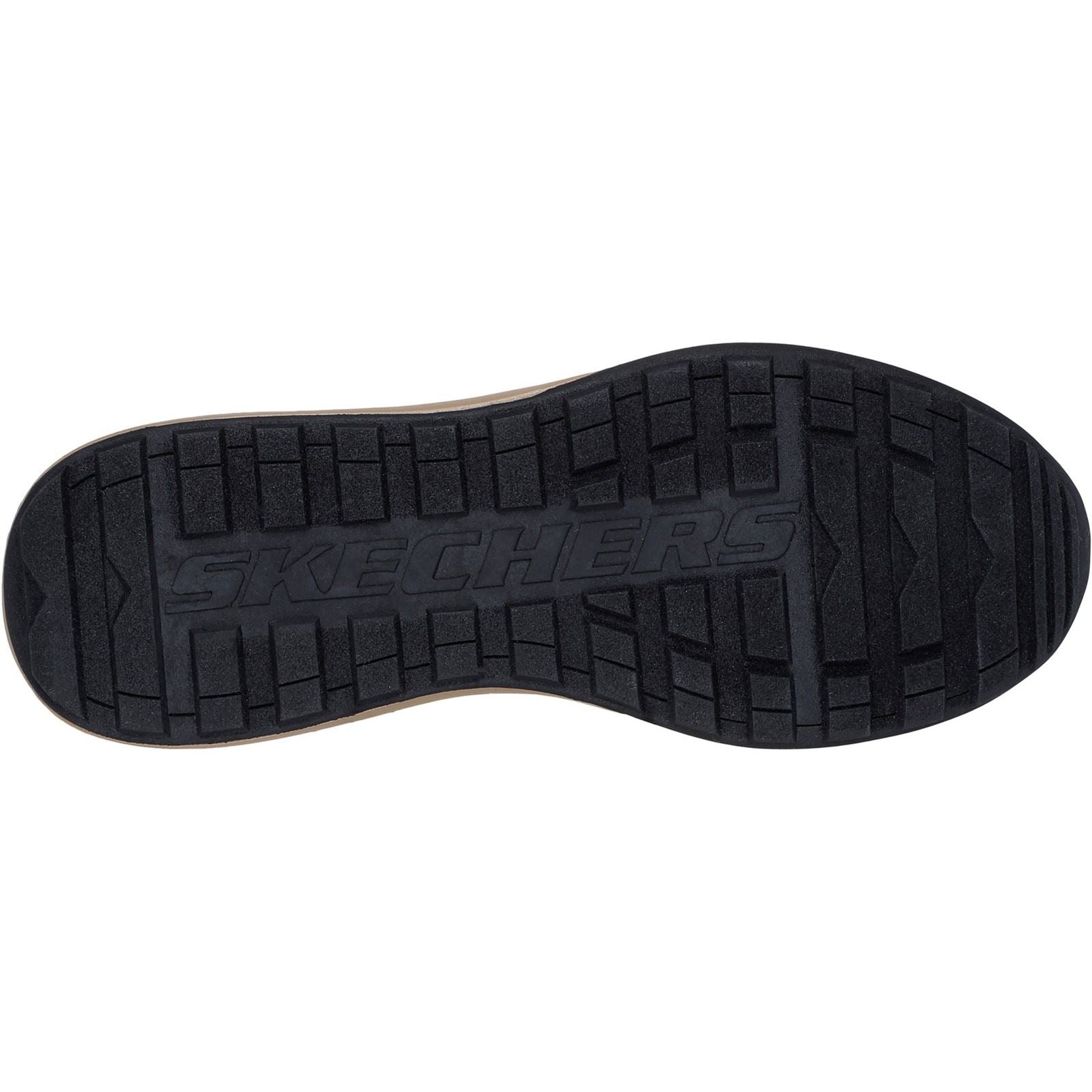Skechers Netson Gander Chaussures À Lacets Marron Pour Hommes En Synthétique