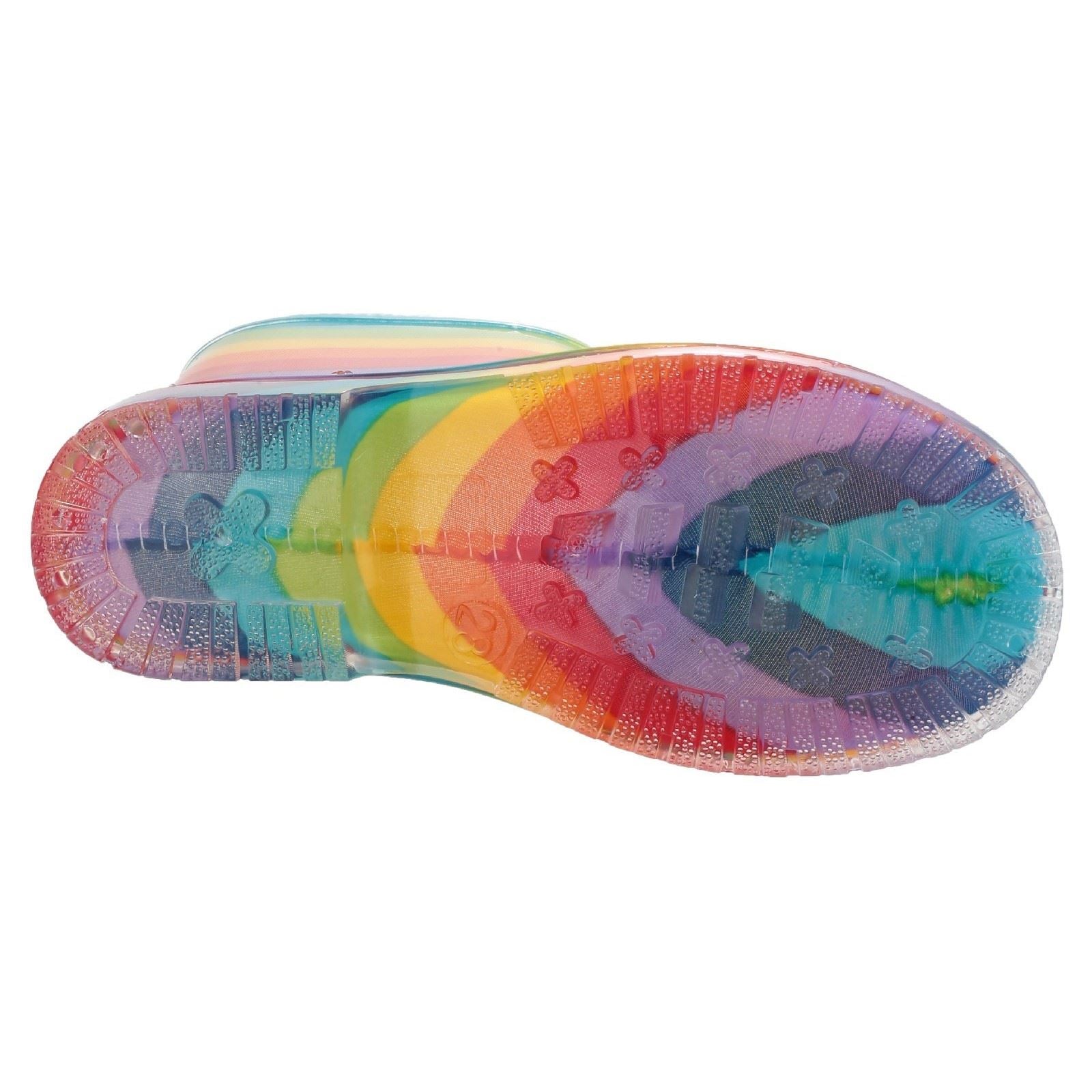 Cotswold PVC Jnr Bottes De Pluie Arc-en-ciel Pour Filles En Pvc