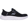 Skechers Go Walk Flex Clear Creek Baskets Pour Femmes En Textile Noir/Mauve