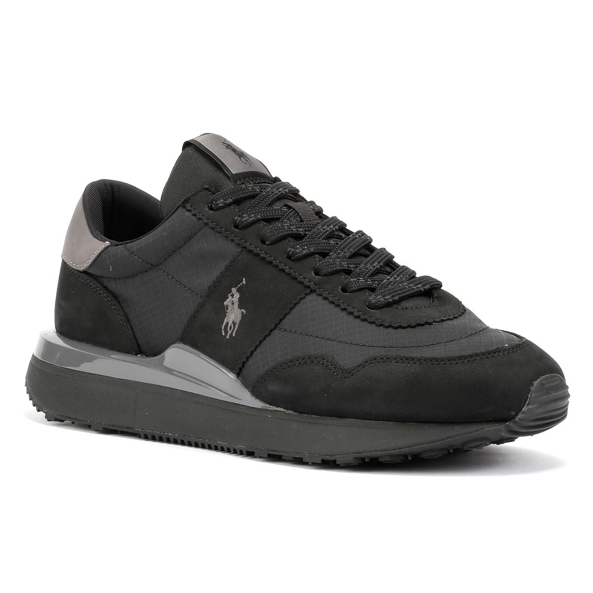 Polo Ralph Lauren Train 89 Baskets Noires Pour Hommes