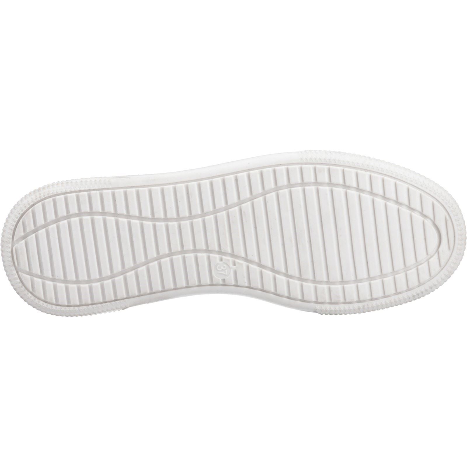 Hush Puppies Martha Baskets Blanches En Cuir Pour Femmes