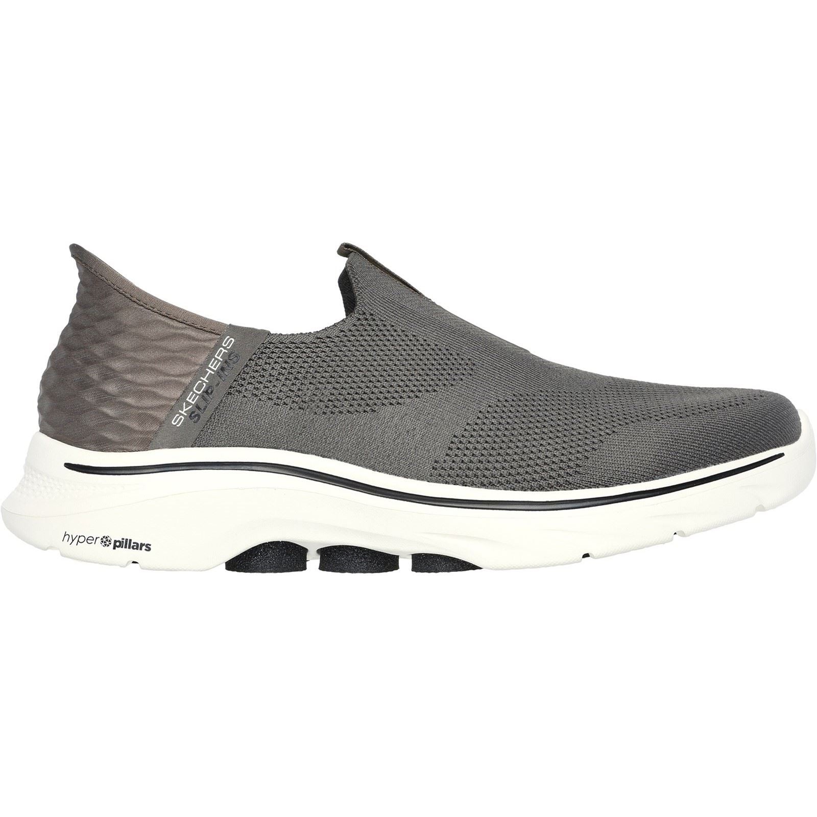 Skechers GO WALK 7 Easy On 2 Chaussures De Sport Marron Pour Hommes En Maille