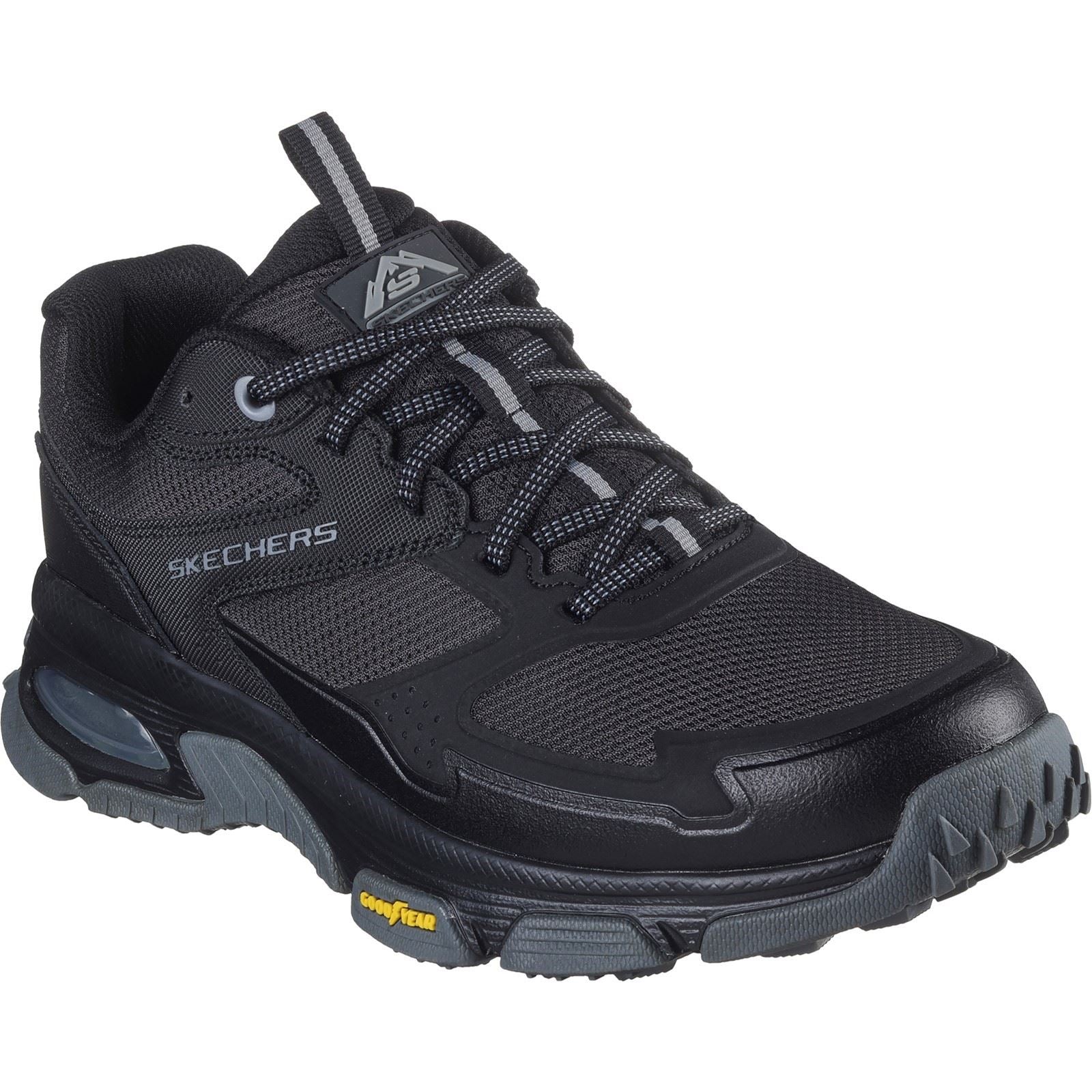 Skechers Skech-Air Sleek Envoy Bottes De Randonnée Noires Pour Homme En Cuir