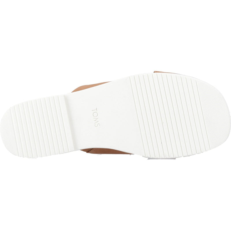 TOMS Mae Crossover Sandales Marron Pour Femmes En Cuir