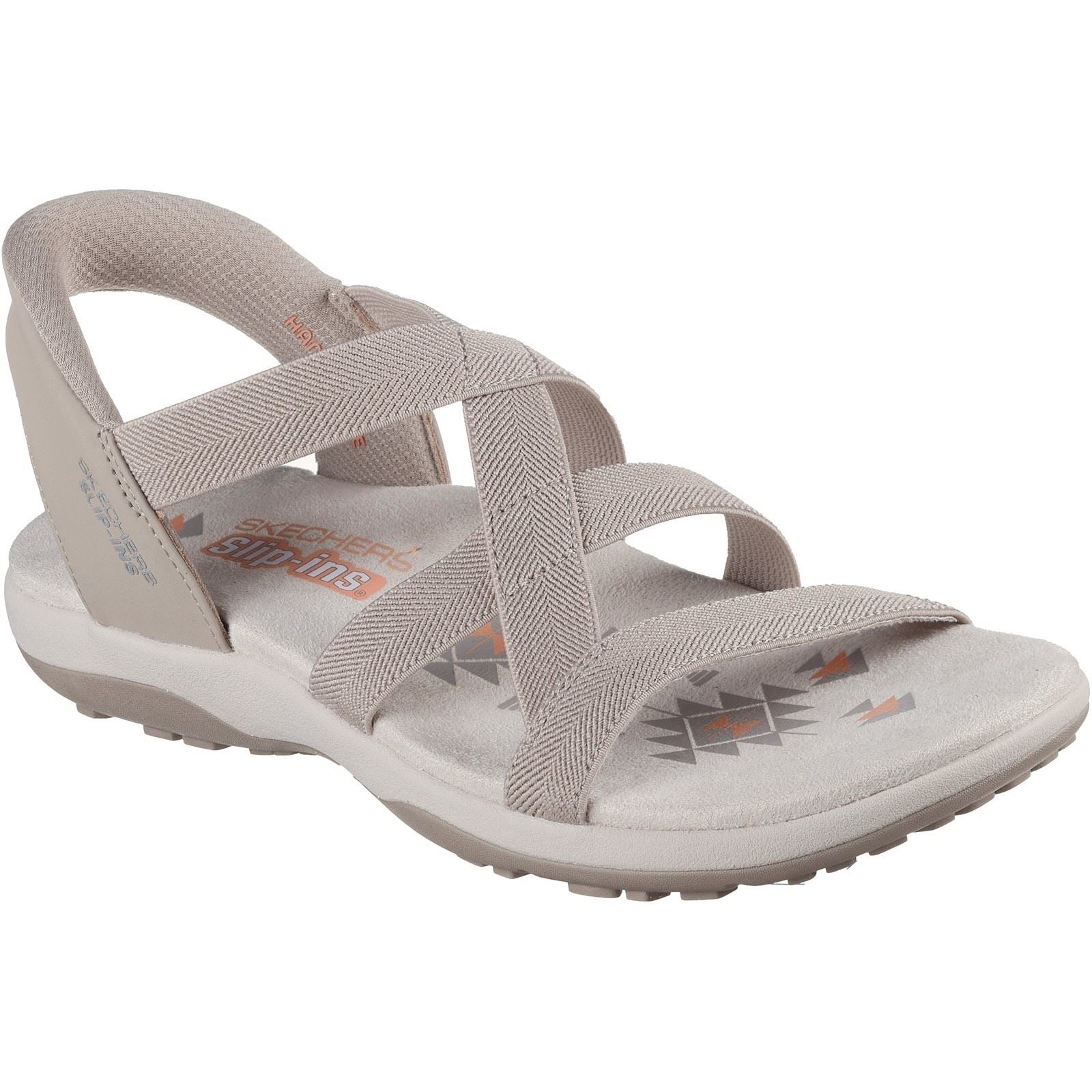 Skechers Reggae Slim - Stretch Flex Sandales Taupe Pour Femmes