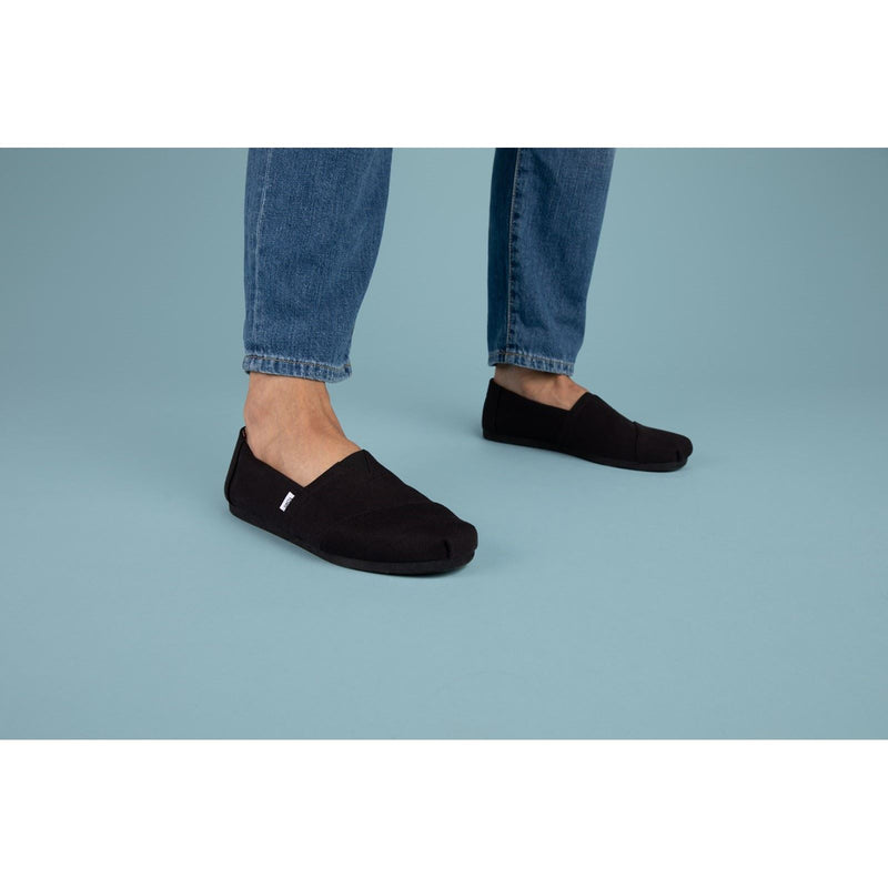 TOMS Alpargata Espadrilles Pour Hommes En Coton 100% Noir