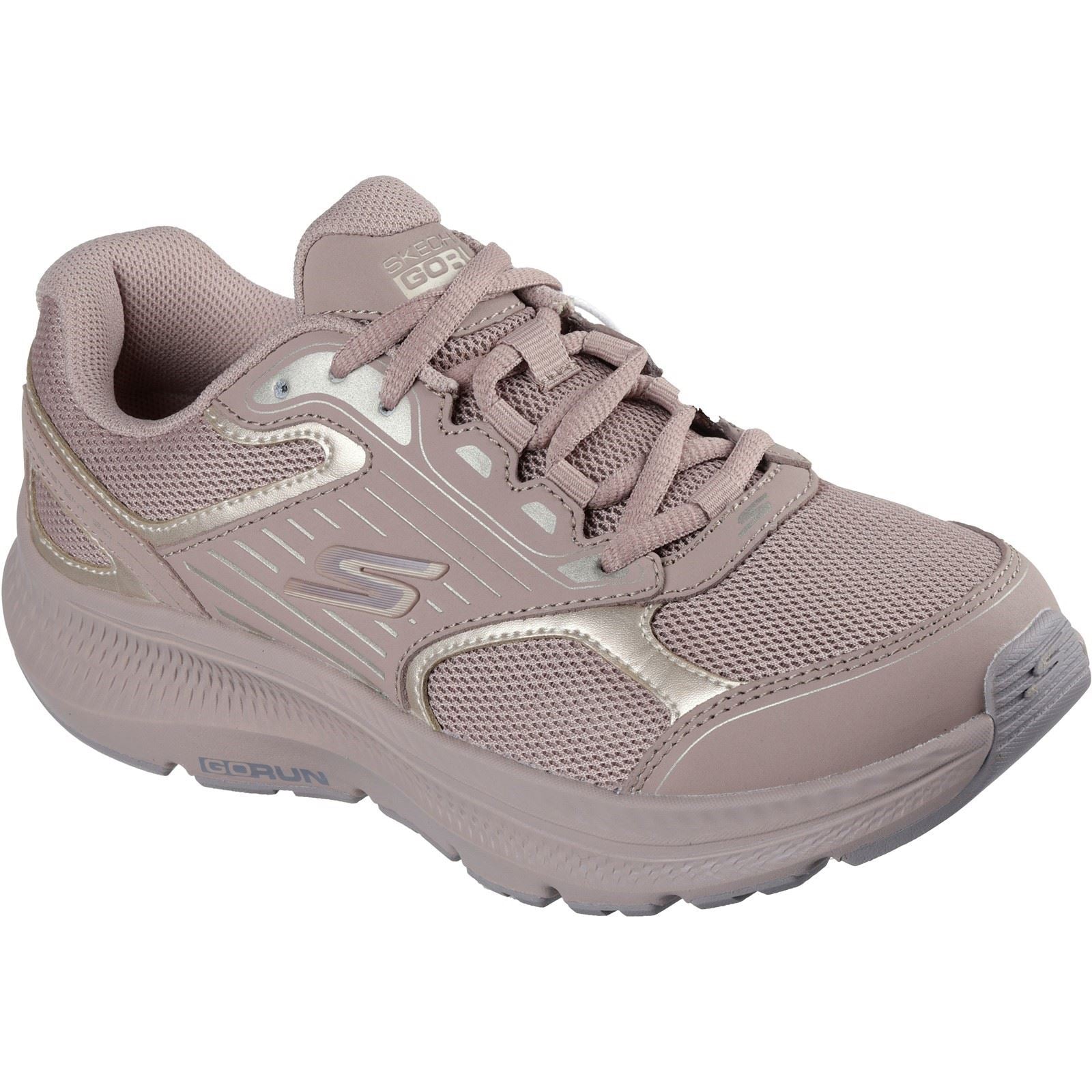 Skechers GO RUN Consistent 2.0 Advantage Baskets Pour Femmes En Cuir Marron Clair/doré