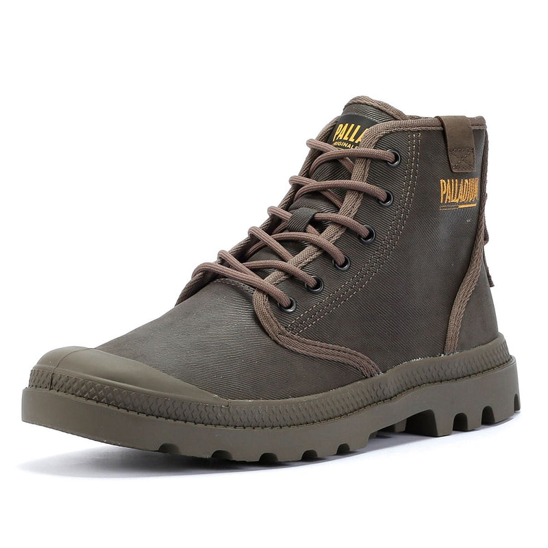 Palladium Pampa Hi Wax Bottes En Toile Marron