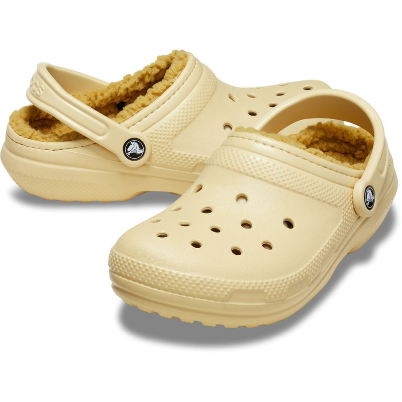 Crocs Classic Lined Sabots En Sésame Pour Hommes En Thermoplastique