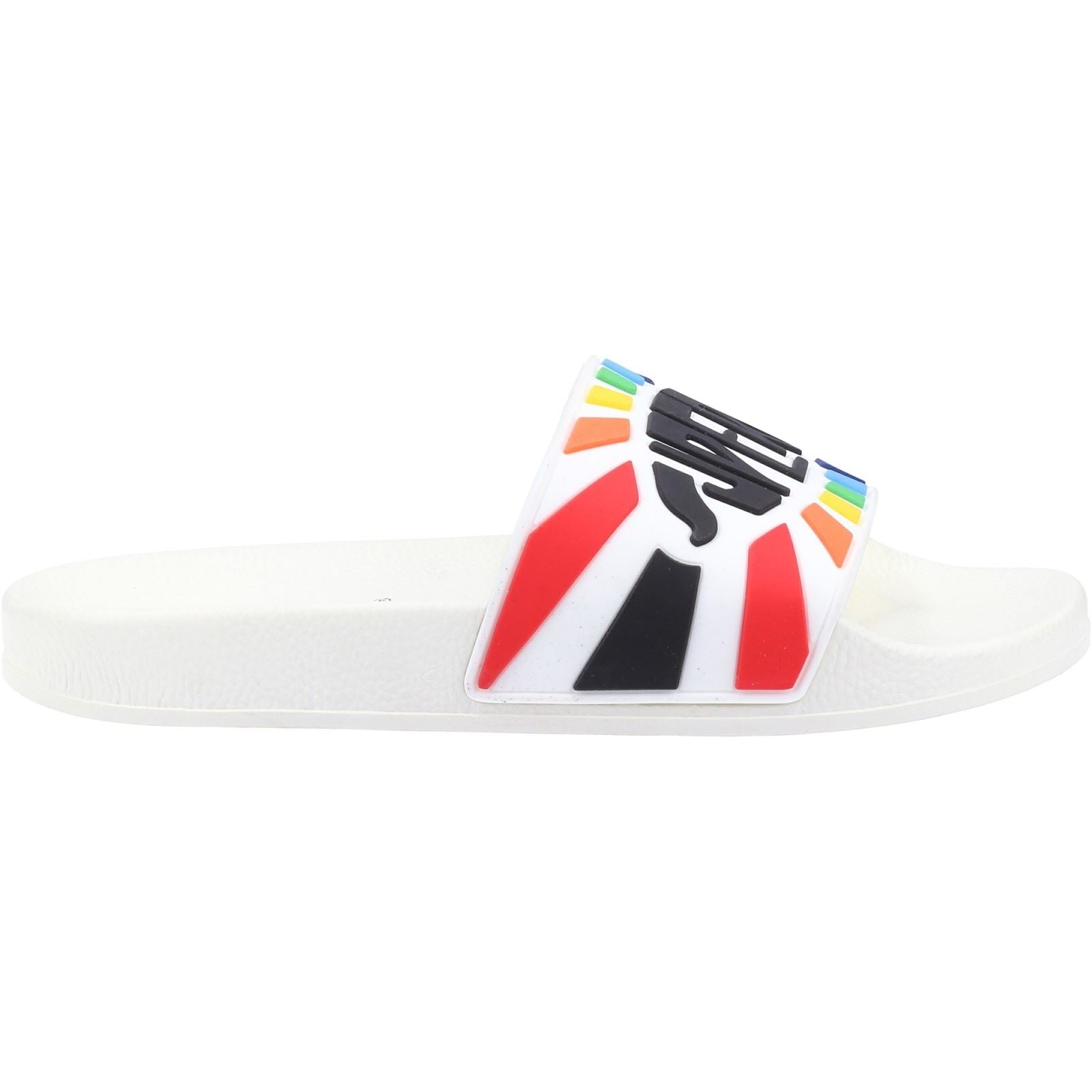 Superga Slide Sandales Blanches/Multicolores Pour Femmes