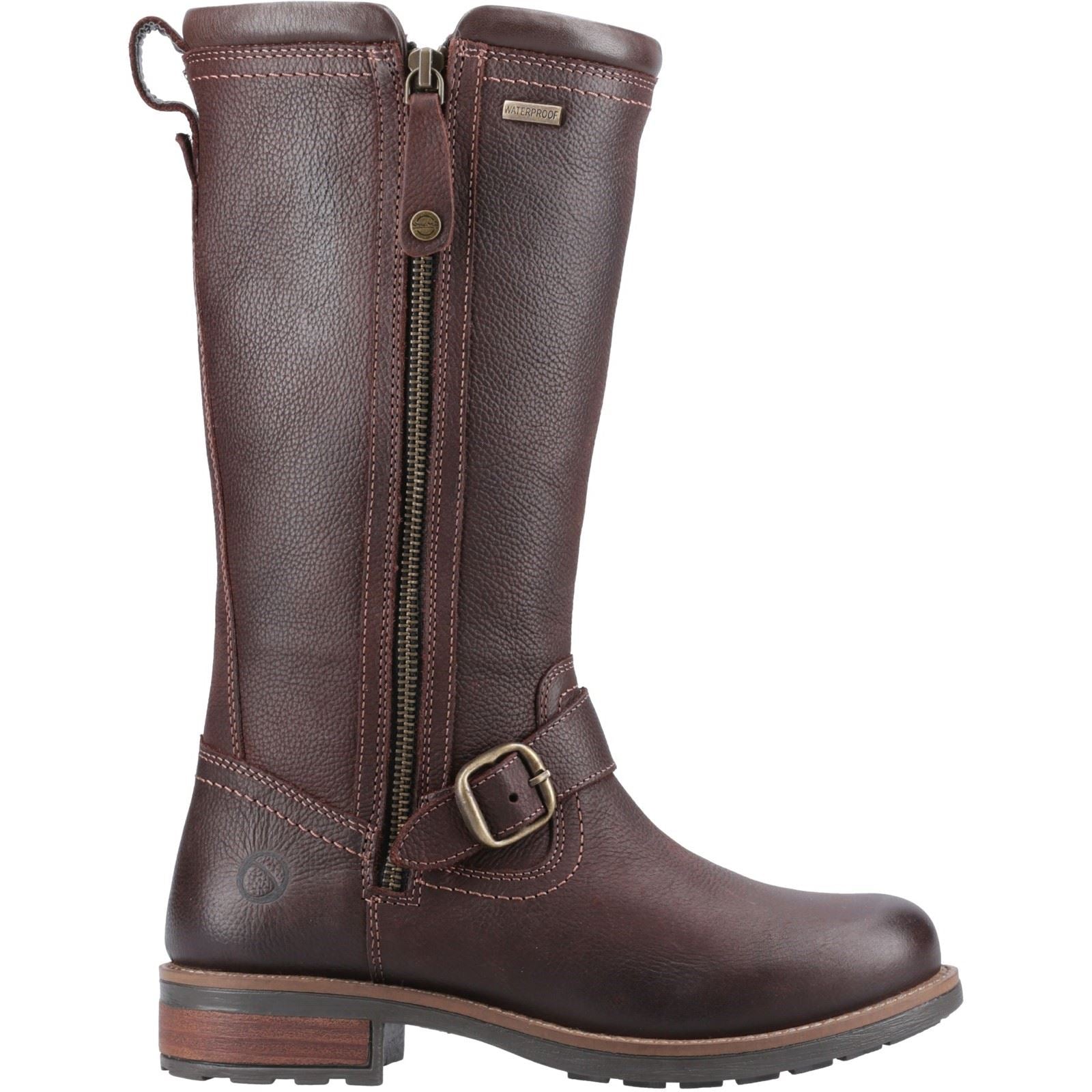 Cotswold Bourton Bottes En Cuir Marron Pour Femmes