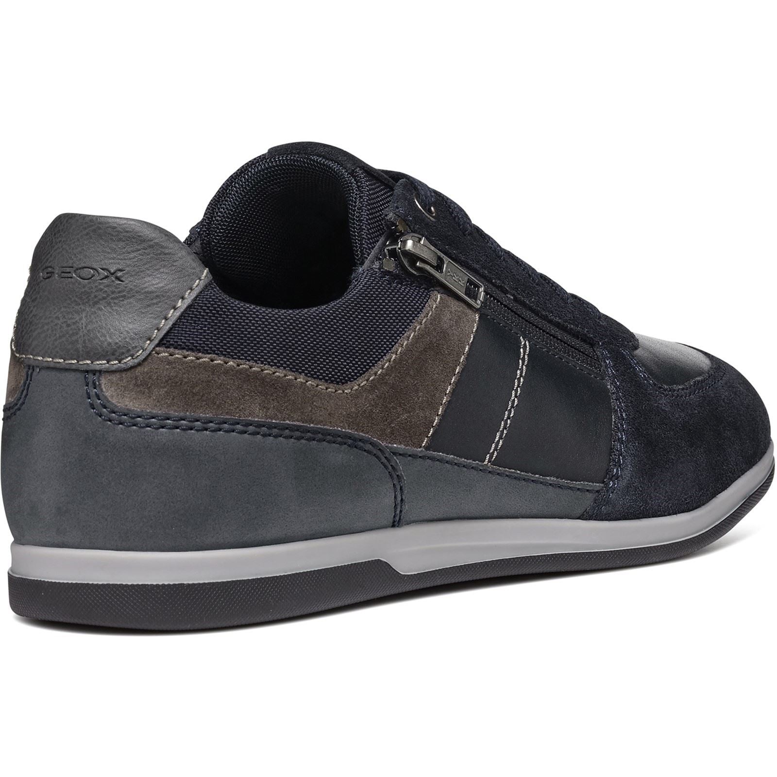 Geox U Renan B Baskets Navies/Grey Pour Hommes Suede