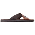 Base London Webb Sandales Homme En Cuir Marron Brûlé
