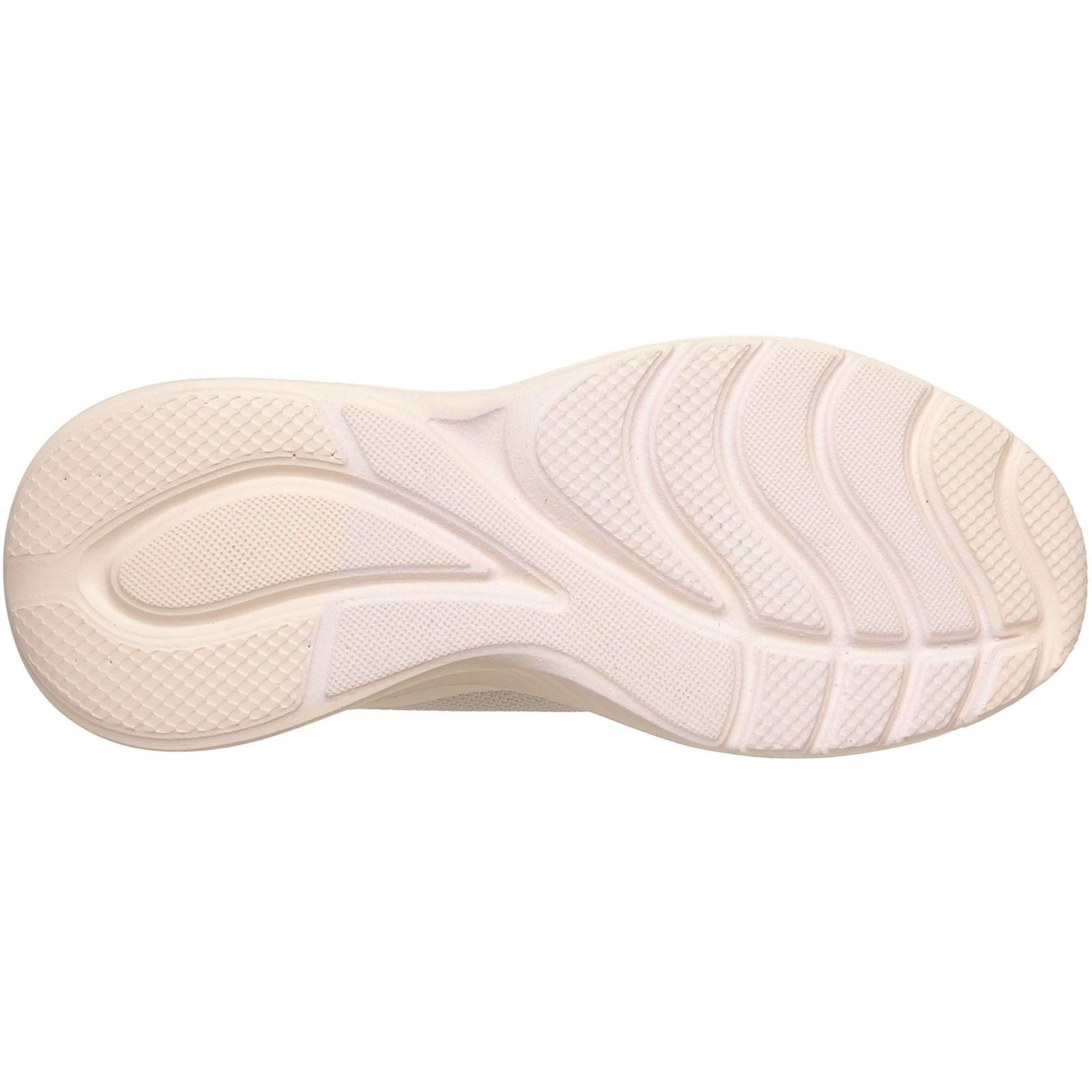 Skechers Bobs Squad Waves Current Look Baskets Blanches Cassées Pour Femmes En Textile