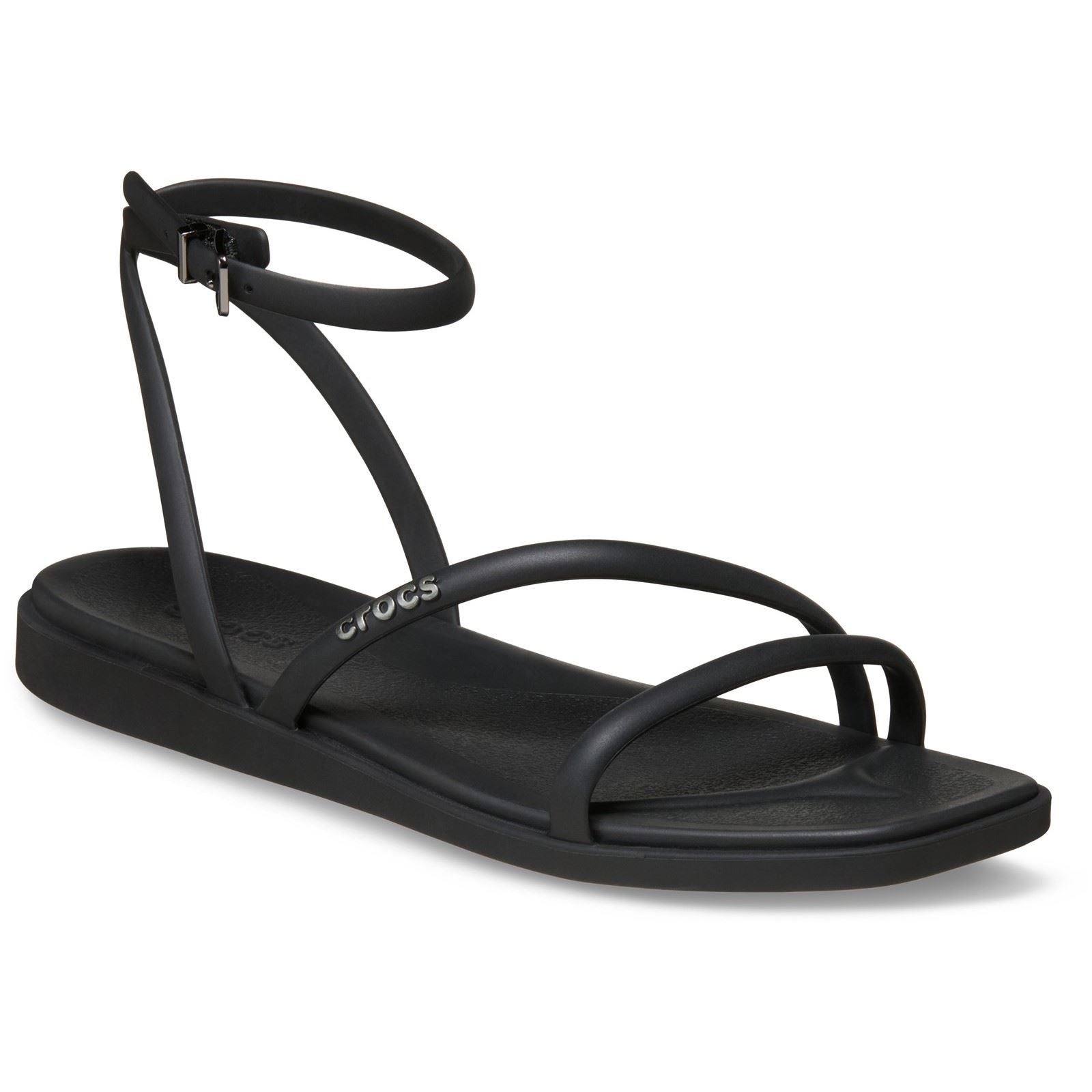 Crocs Miami Toe Loop Sandales Noires Pour Femmes En Eva