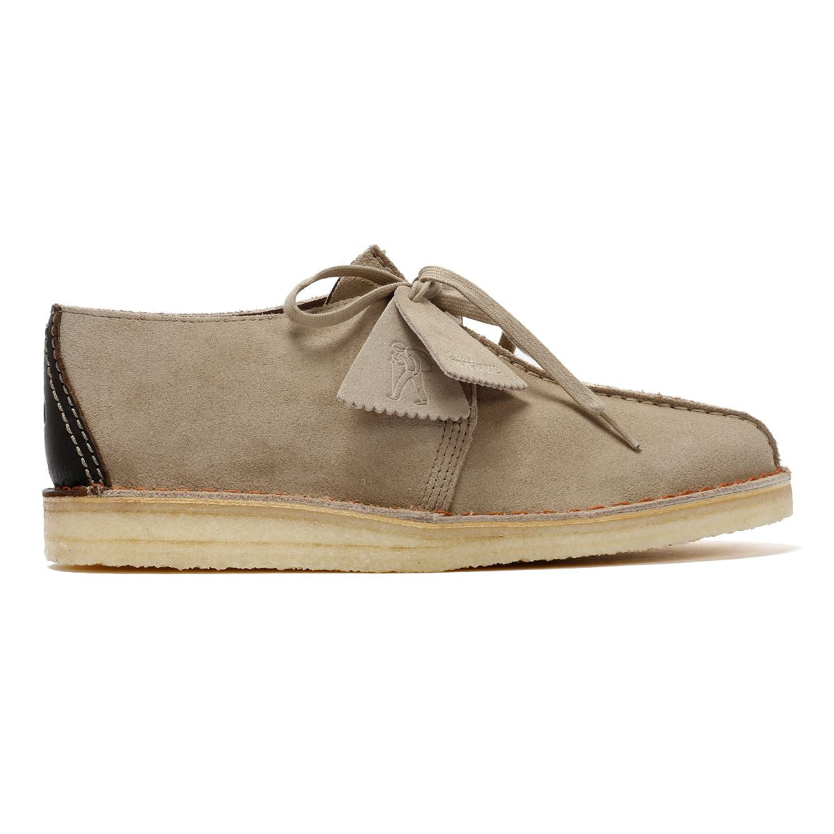 Clarks Originals Desert Trek Chaussures À Lacets Beiges Pour Hommes Suede