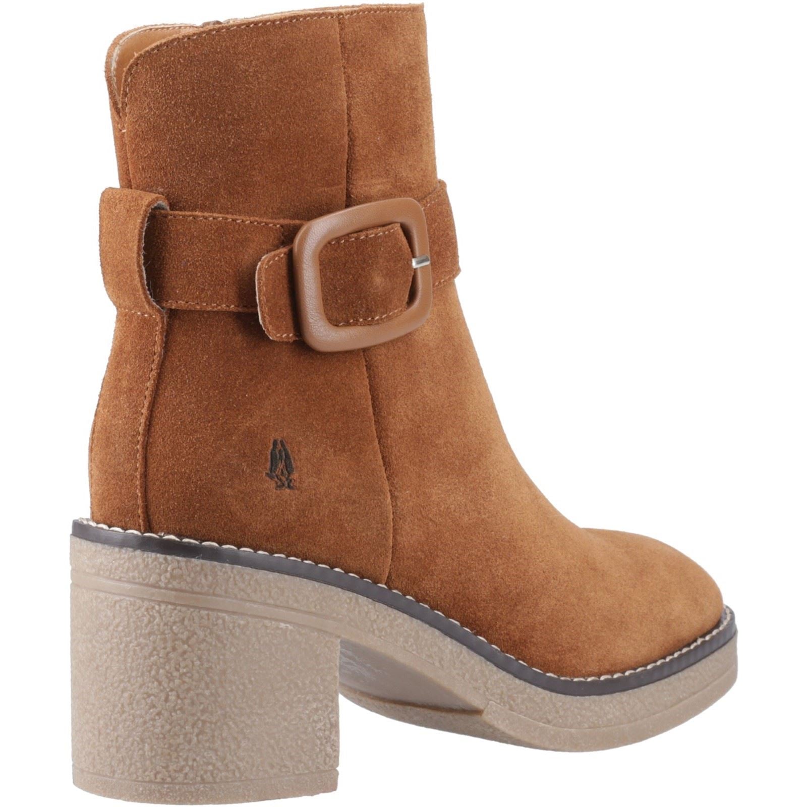 Hush Puppies Fearne Femmes Suède Bottines À Talons Beige
