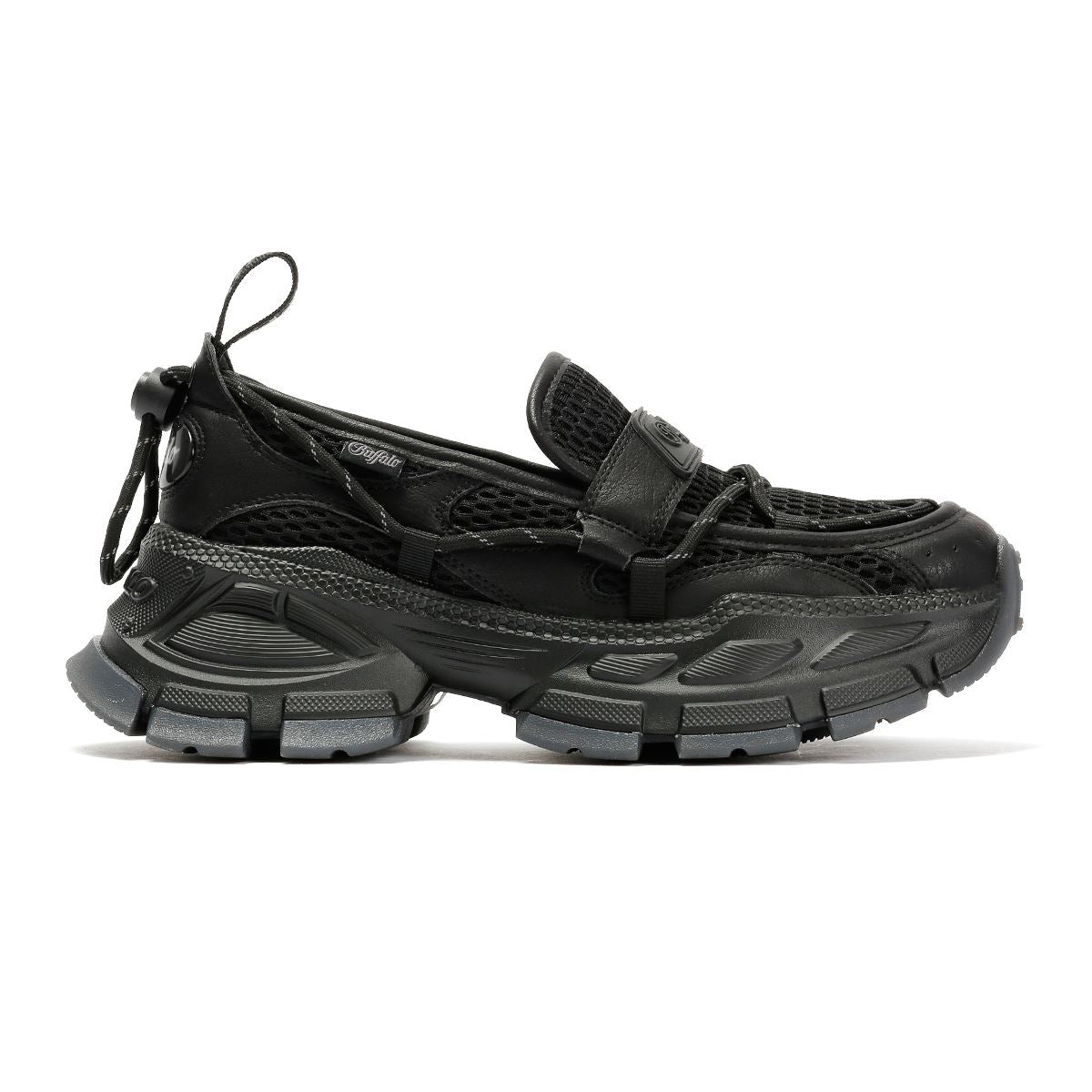 Buffalo Saturn TEC Mocassins Noirs Pour Femmes