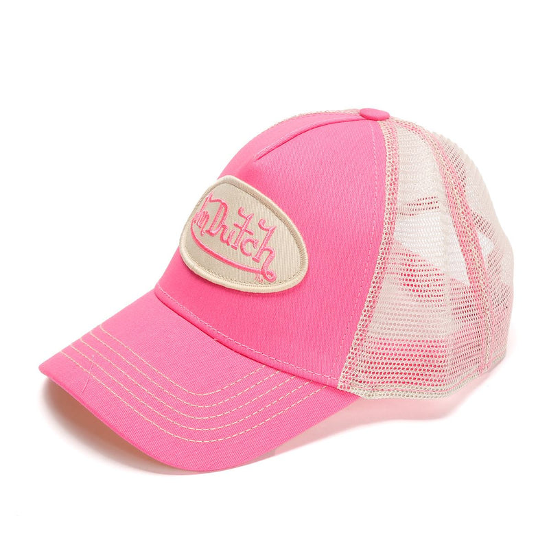 Von Dutch Staple Trucker Casquettes En Coton Rose