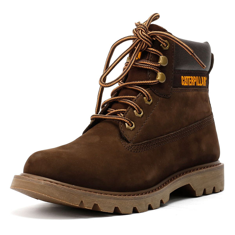 Caterpillar Colorado 2.0 Bottes En Cuir Marron Pour Hommes