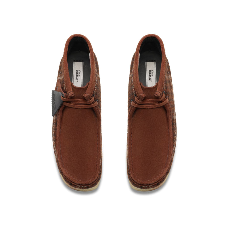 Clarks Originals Wallabee Chaussures Pour Homme Marron En Textile