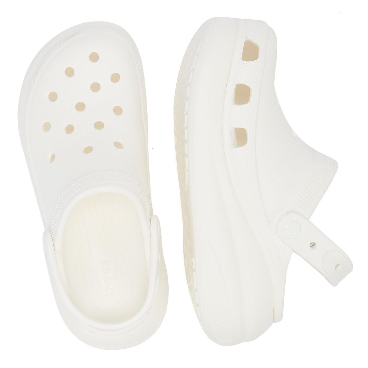 Crocs Classic Crush Clog Womens White Sandal