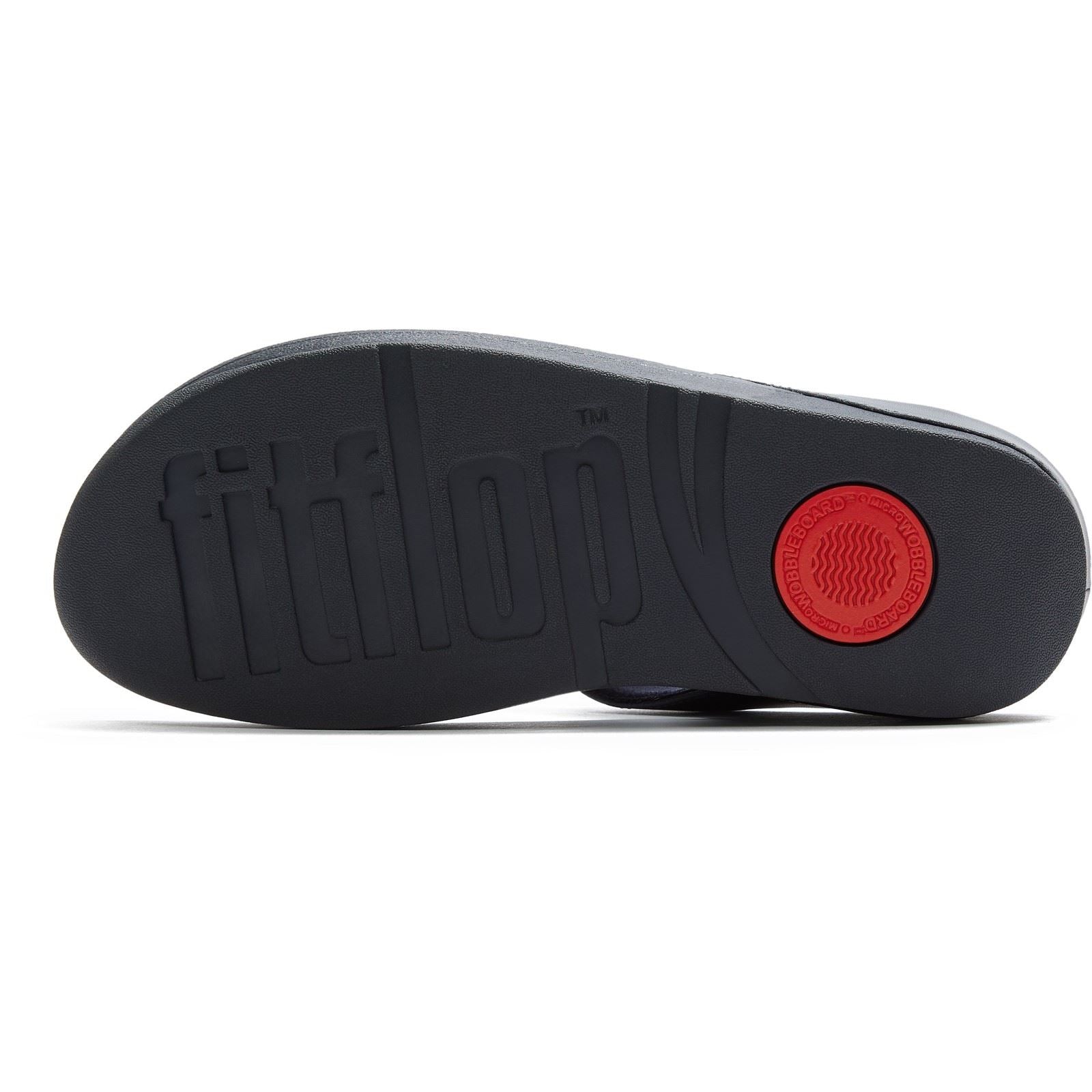 Fitflop Fino Toe-Post Sandales Femmes En Polyuréthane Bleu Nuit