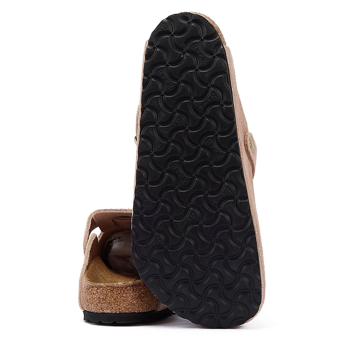 Birkenstock Chaussures Confortables En Daim Rose Clair Pour Femmes De Boston