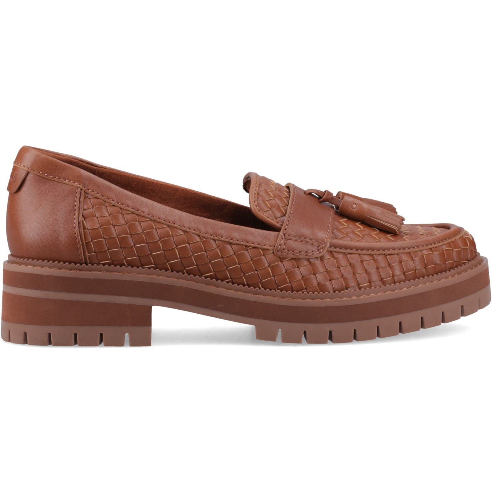 TOMS Cara Woven Mocassins Pour Femmes En Marron Ambre