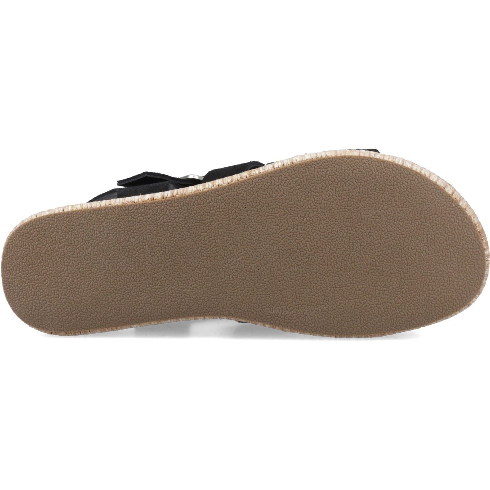 Hush Puppies Rosetta Gladiator Sandales En Cuir Noires / Marron Pour Femmes