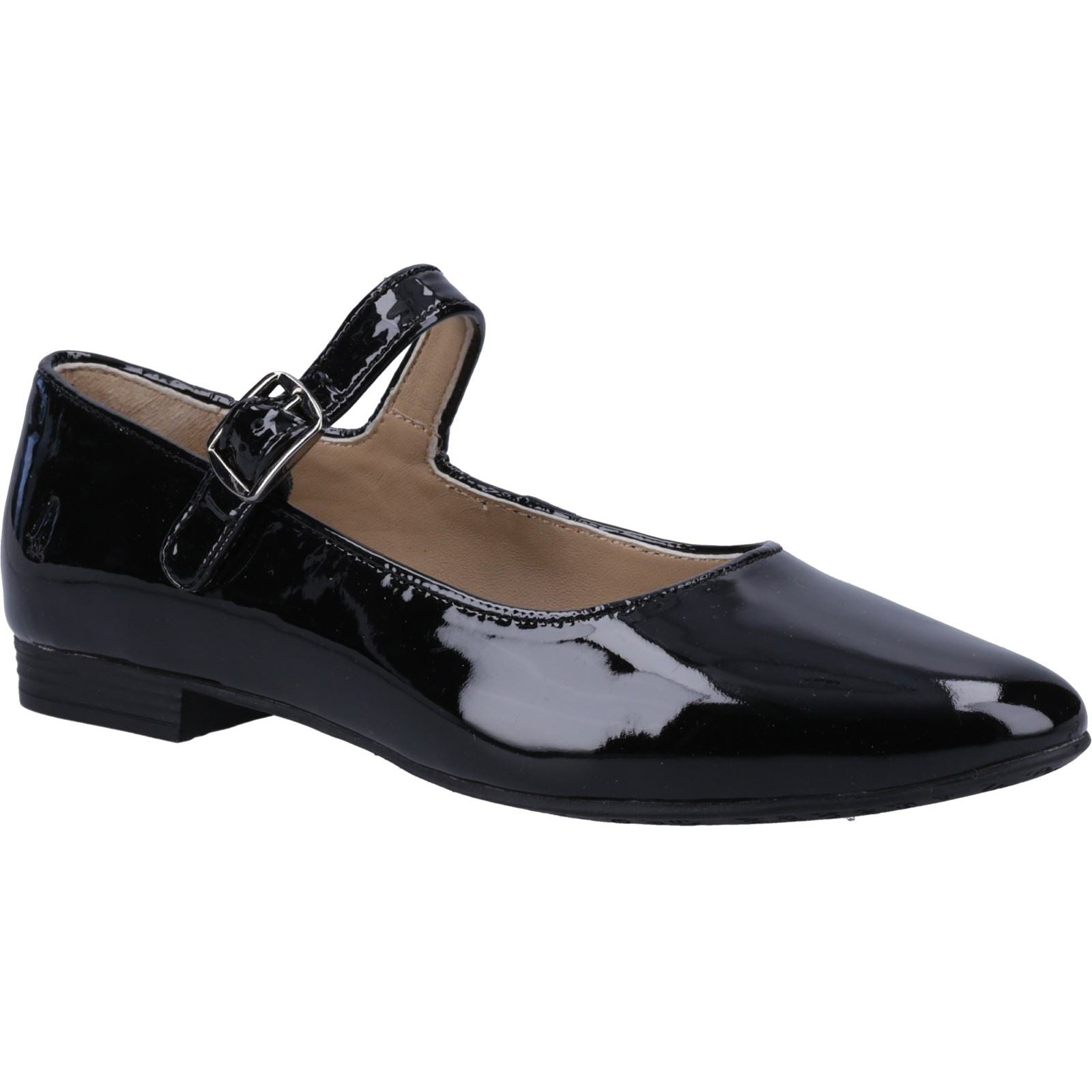 Hush Puppies Melissa Chaussures Plates En Cuir Verni Pour Femmes