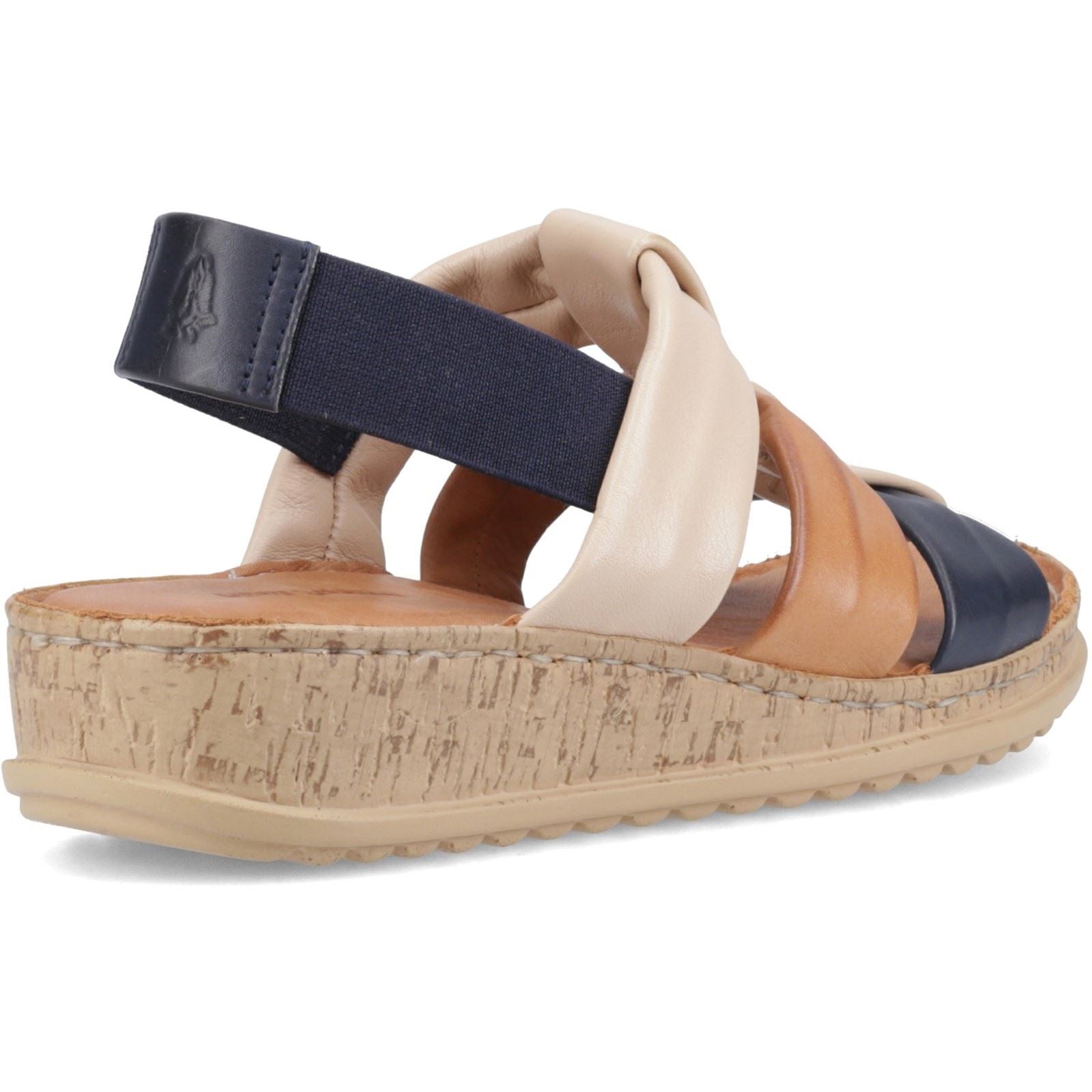 Hush Puppies Eden Gladiator Sandales En Cuir Pour Femmes Mixte Marine