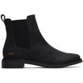 TOMS Charlie Bottes Noires En Cuir Pour Femmes