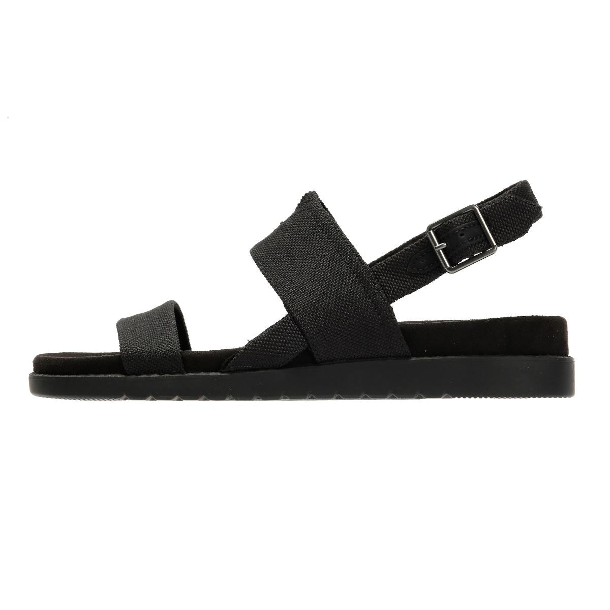 TOMS Marin Slingback Sandales Noires En Toile Pour Femmes