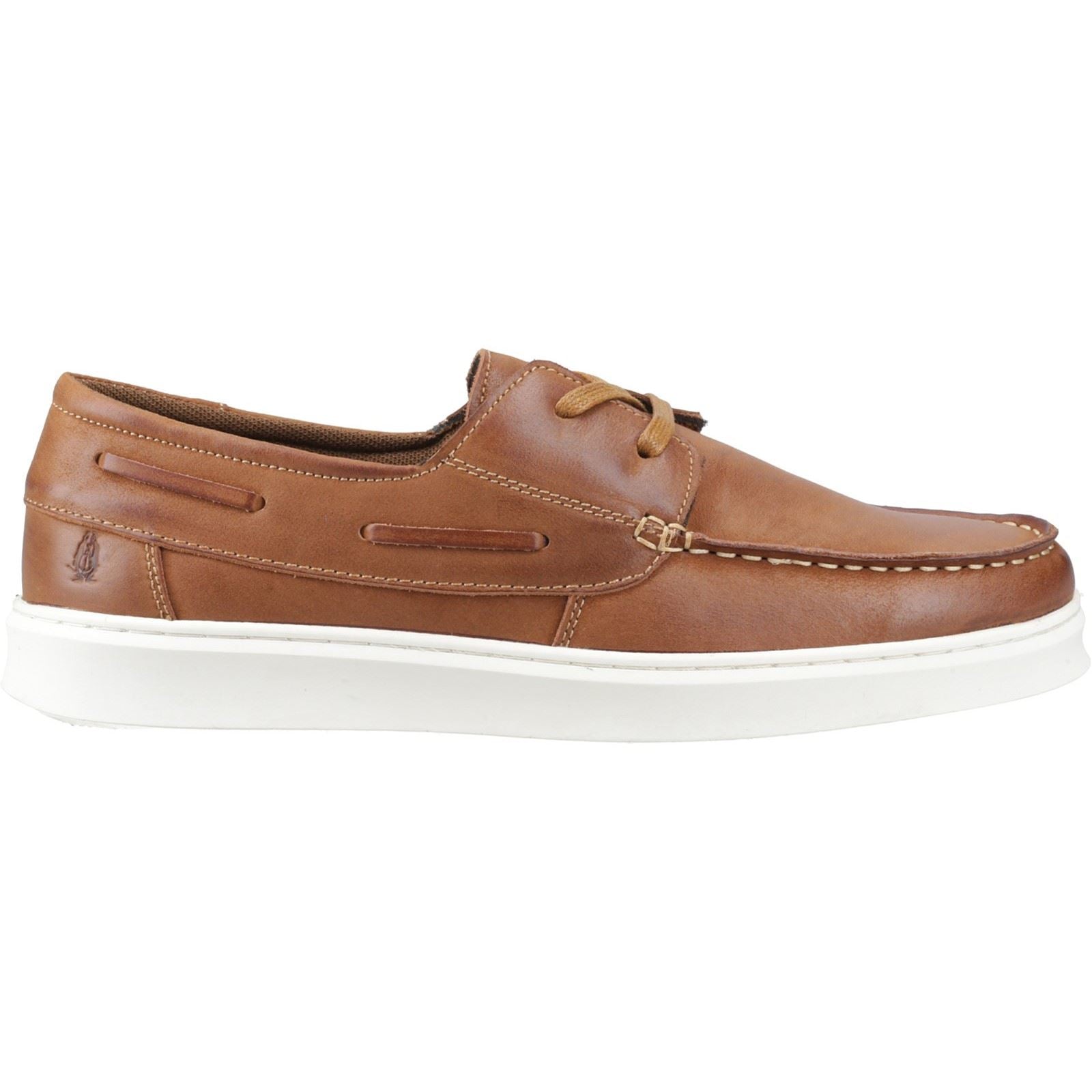 Hush Puppies Madden Boat Shoe Chaussures De Bateau En Cuir Pour Hommes Couleur Tan