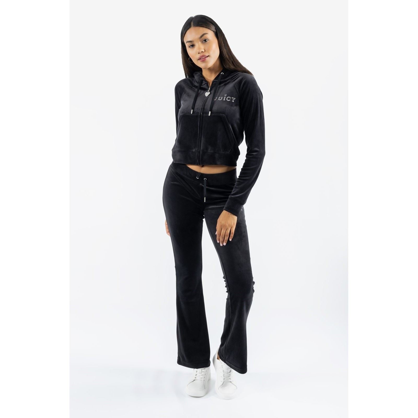 Juicy Couture Regal Madison Sweat À Capuche Noir En Polyester Pour Femme