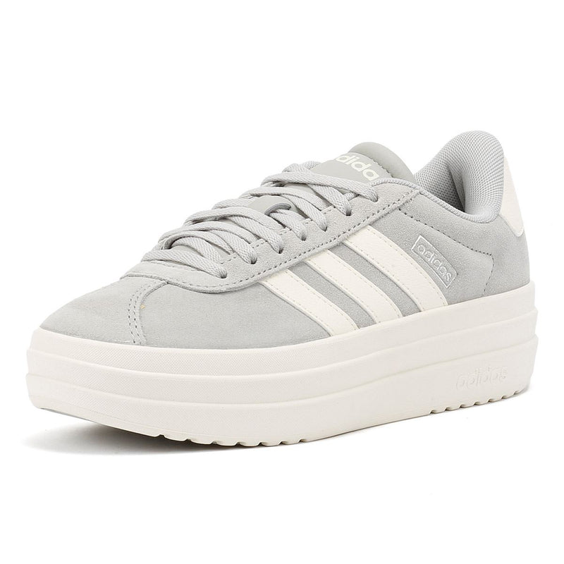 Adidas VL Court Bold Baskets Femme En Cuir Gris