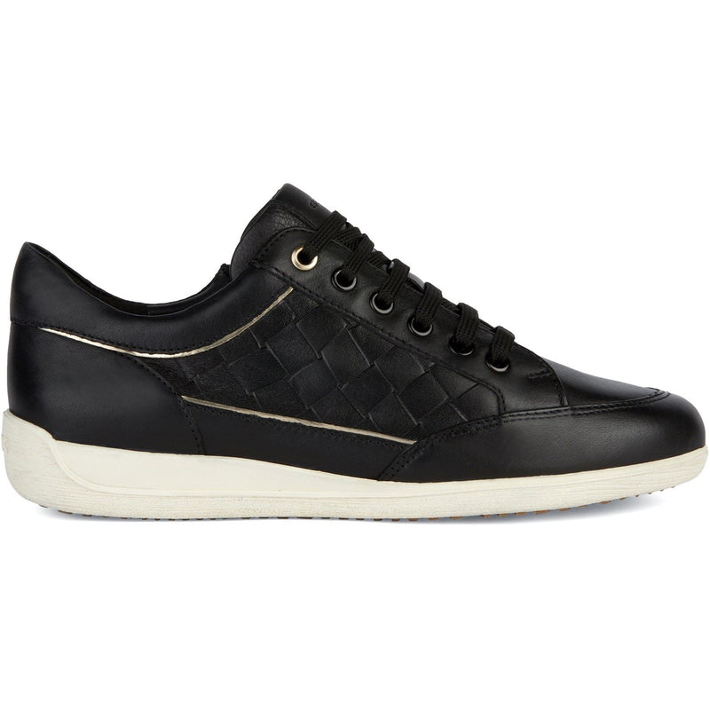 Geox D MYRIA Baskets Noires Pour Femme En Simili Cuir