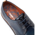 Base London Roly Chaussures À Lacets En Cuir Pour Hommes Bleu Marine