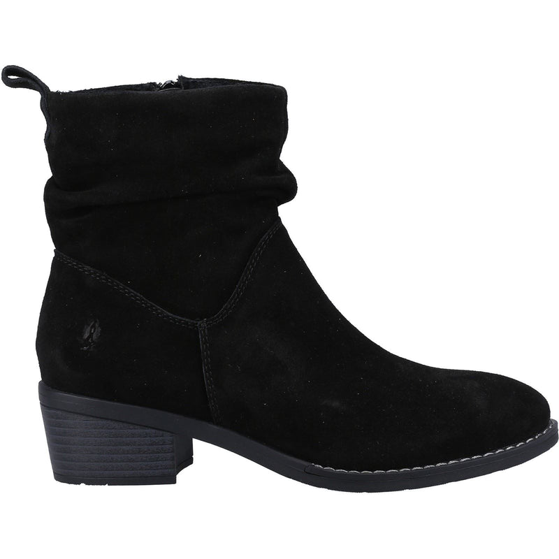Hush Puppies Iris Bottes En Daim Noir Pour Femmes