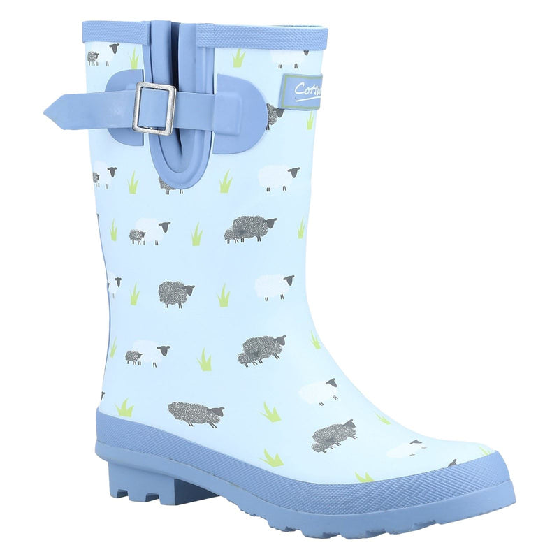 Cotswold Farmyard Mid Bottes En Caoutchouc Pour Femme Sheep Wellington